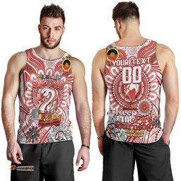 Custom Sydney Swans NAIDOC Week 2024 Men Tank Top Mascot Football