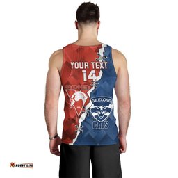 Custom Swans And Cats Football Men Tank Top 2024 Together Dynamic Version