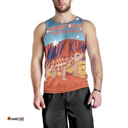 Personalised Australia Thorny Devil Men Tank Top Nature's Armored Knights - Aussie Uluru