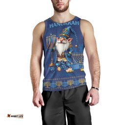 Hanukkah Jewish Star of David Men Tank Top Chilling With My Gnomies
