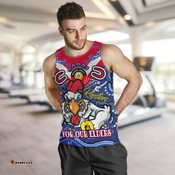Sydney Roosters Naidoc Week Custom Men Tank Top - For Our Elders Home Jersey Tank Top
