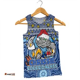 New South Wales Cockroaches Christmas Custom Men Singlet - Christmas Knit Patterns Vintage Jersey Ugly Men Singlet