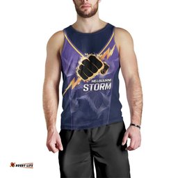 NRL Storm Custom Men Tank Top Minimalism Style