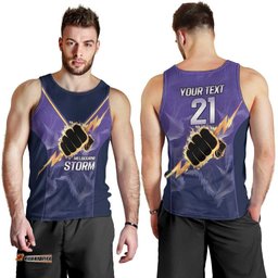 NRL Storm Custom Men Tank Top Minimalism Style