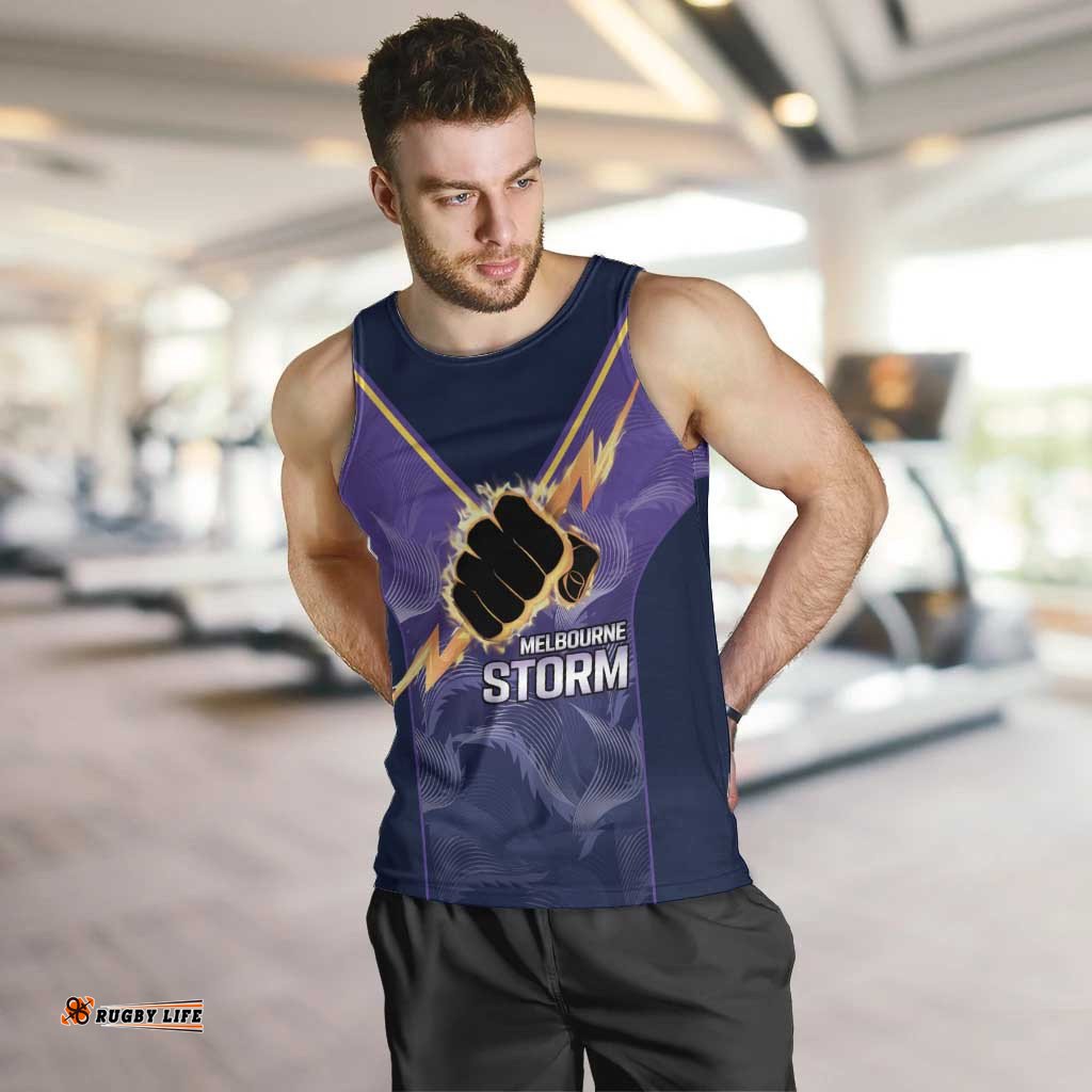 NRL Storm Custom Men Tank Top Minimalism Style