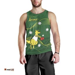 Personalised Australia Go Paris 2024 Men Tank Top National Color Ver1
