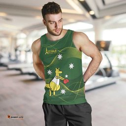 Personalised Australia Go Paris 2024 Men Tank Top National Color Ver1