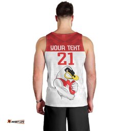 AFL Sydney Custom Men Tank Top with Swans Mascot Simple Style
