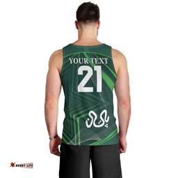 Custom Pakistan Cricket Men Tank Top Go Shaheens Sporty Version