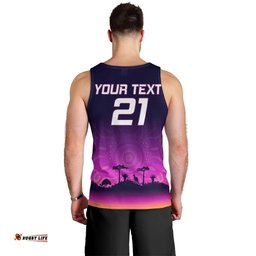 Custom NRL Broncos Men Tank Top The Starry Night Indigenous Aboriginal