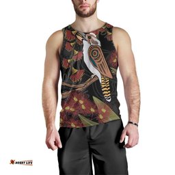 Australia Indigenous Christmas Men Tank Top Kookaburra Aboriginal