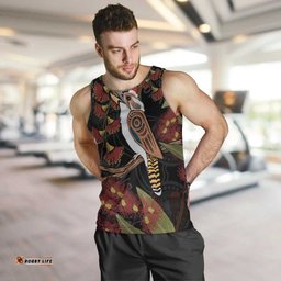 Australia Indigenous Christmas Men Tank Top Kookaburra Aboriginal