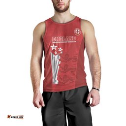 Custom England Cricket Men Tank Top 3rd Champions World Cup Proud
