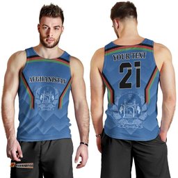 Custom Afghanistan Cricket Men Tank Top Afghan Coat Of Arm with Special Flag