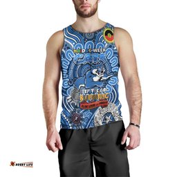 Custom Geelong Cats NAIDOC Week 2024 Men Tank Top Mascot Football