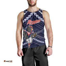 Custom Roosters Rugby Polynesian Tribal Men Tank Top