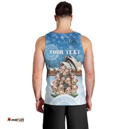 Personalised Australia Yulefest Men Tank Top Cute Wombat Sydney Opera House