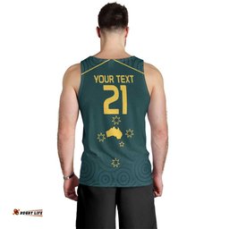 Custom Australia Rugby Men Tank Top Proud of Aussie Kangaroo