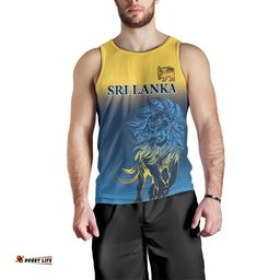 Custom Sri Lanka Cricket Men Tank Top With Simple Lions Version