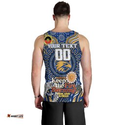 Custom West Coast Eagles NAIDOC Week 2024 Men Tank Top Mascot Football