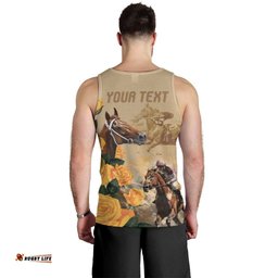 Personalised Melbourne Horse Racing Men Tank Top Australia Wonder Horse