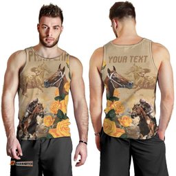 Personalised Melbourne Horse Racing Men Tank Top Australia Wonder Horse