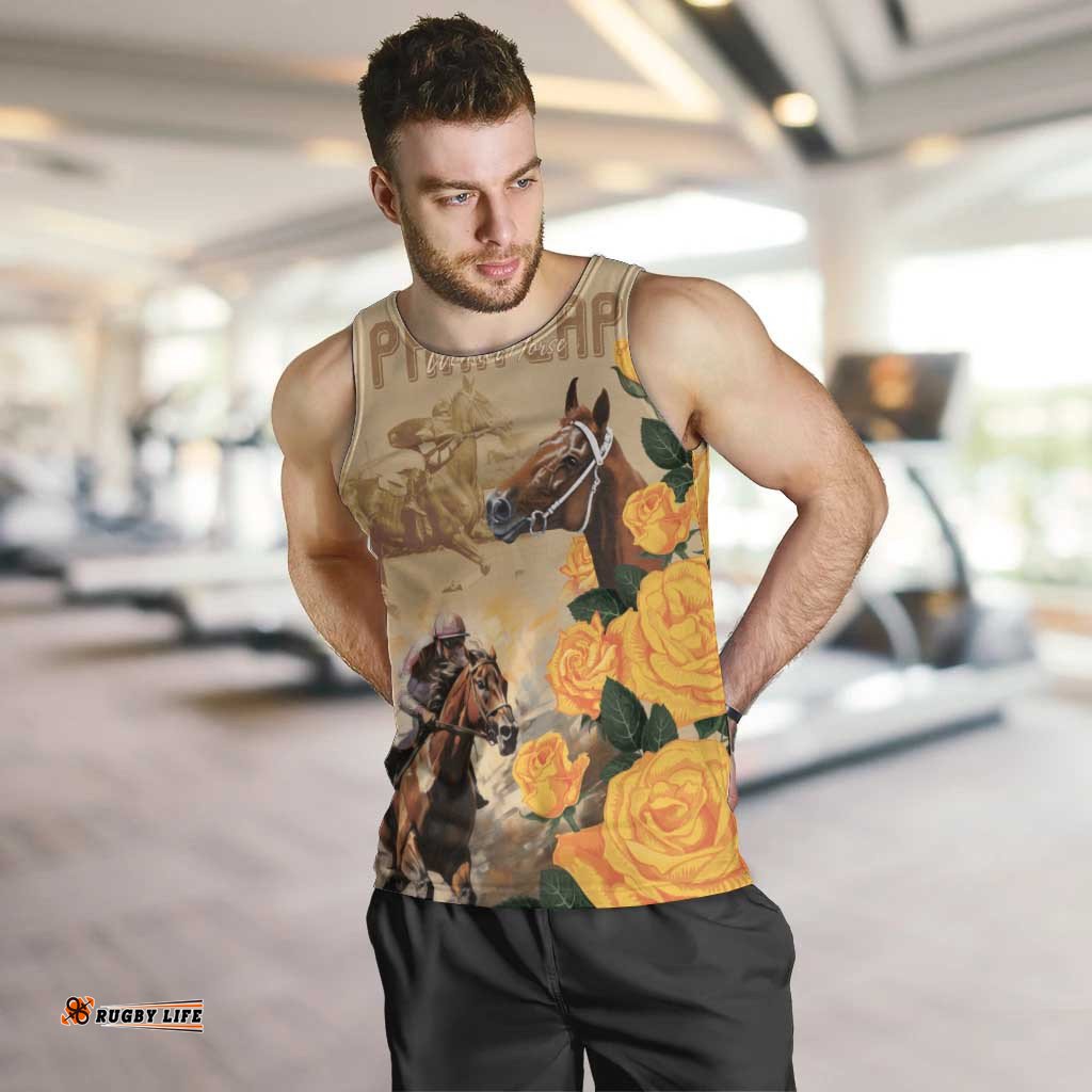 Personalised Melbourne Horse Racing Men Tank Top Australia Wonder Horse