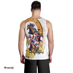 Melbourne Cup Australia Men Tank Top Horse Racing Happy 164th Anniversary