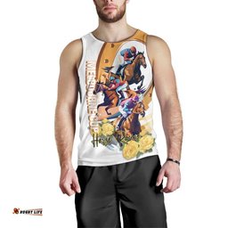 Melbourne Cup Australia Men Tank Top Horse Racing Happy 164th Anniversary