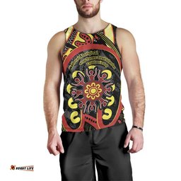 Australia Indigenous Children's Day Men Tank Top Strong In Culture Stronger Together Aboriginal Art