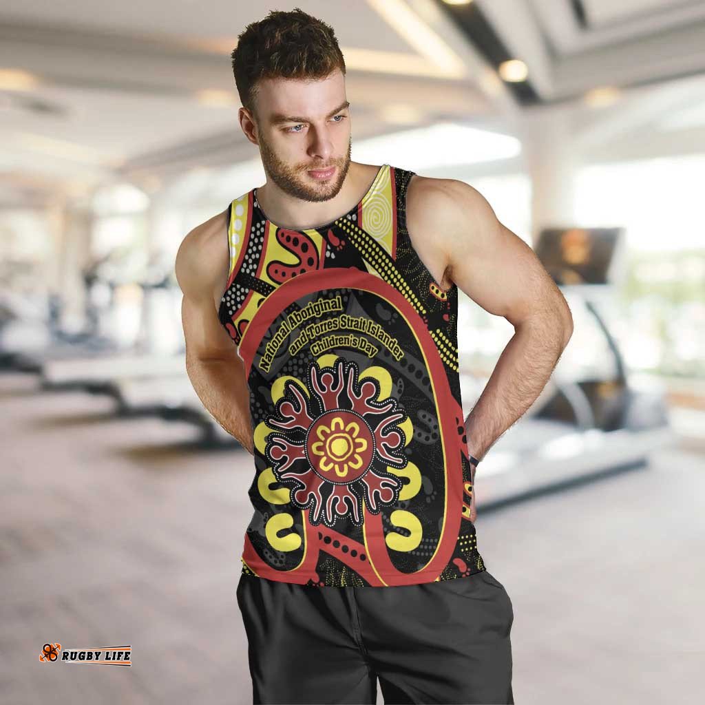 Australia Indigenous Children's Day Men Tank Top Strong In Culture Stronger Together Aboriginal Art