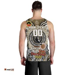 Custom Collingwood Magpies NAIDOC Week 2024 Men Tank Top Mascot Football