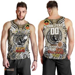 Custom Collingwood Magpies NAIDOC Week 2024 Men Tank Top Mascot Football