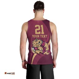 Custom QLD Maroons Cane Toad Men Tank Top Queensland Origin No2