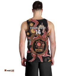 Custom Australia Indigenous Rugby Men Tank Top 2024 Aboriginal All Stars