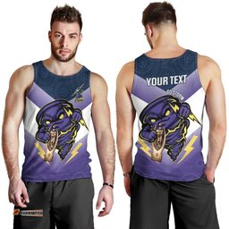 Personalised Storm Rugby 2024 Men Tank Top Mascot With Trophy Go Champions Aboriginal Art