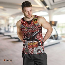 Custom Essendon Bombers NAIDOC Week 2024 Men Tank Top Mascot Football