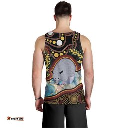 Australia Possum Men Tank Top Aboriginal Art Mix Aussie Opal