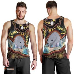 Australia Possum Men Tank Top Aboriginal Art Mix Aussie Opal