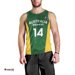 Custom Australia Basketball Men Tank Top Go Champions Aussie Boomers National Color