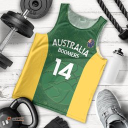 Custom Australia Basketball Men Tank Top Go Champions Aussie Boomers National Color
