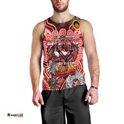 Custom NAIDOC Week 2024 Dragons Men Tank Top Mascot Rugby