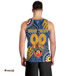 Personalised NAIDOC Week 2024 West Coast Eagles Men Tank Top Australian Aboriginal Hand Painting