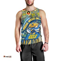 Custom Australia NAIDOC Week 2024 Men Tank Top Parramatta Eels Mascot Keep The Fire Burning