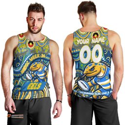 Custom Australia NAIDOC Week 2024 Men Tank Top Parramatta Eels Mascot Keep The Fire Burning