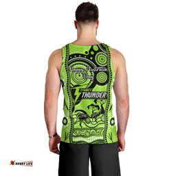 Sydney Thunder Cricket Men Tank Top Happy Australia Day Aboriginal Art