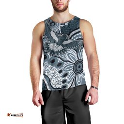 Magpies Aboriginal Art Men Tank Top