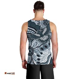 Magpies Aboriginal Art Men Tank Top