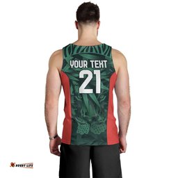 Royal Bengal Tiger Bangladesh Cricket Custom Men Tank Top The Red and Green Version