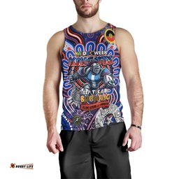 Custom NAIDOC Week 2024 Knights Men Tank Top Mascot Rugby